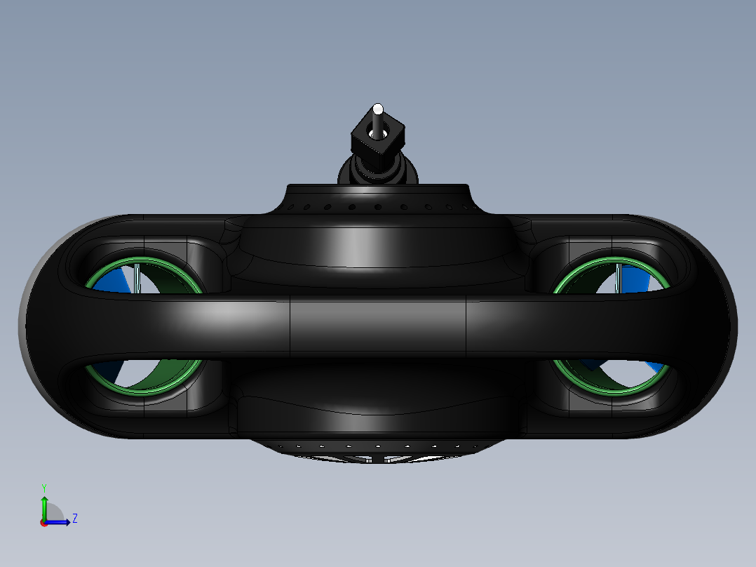 水下机械人 sw18可编辑左视图