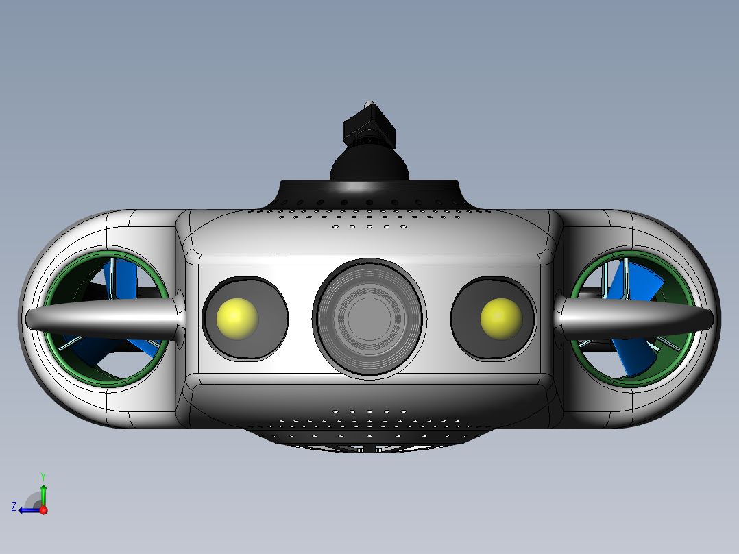 水下机械人 sw18可编辑右视图
