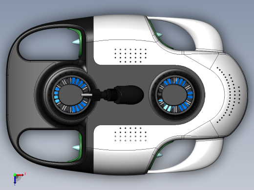 水下机械人 sw18可编辑俯视缩略图