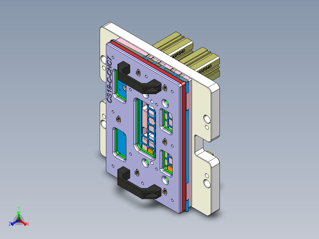 CS19-C-CNC7笔记本CNC工装夹具三维模型-180523主视图