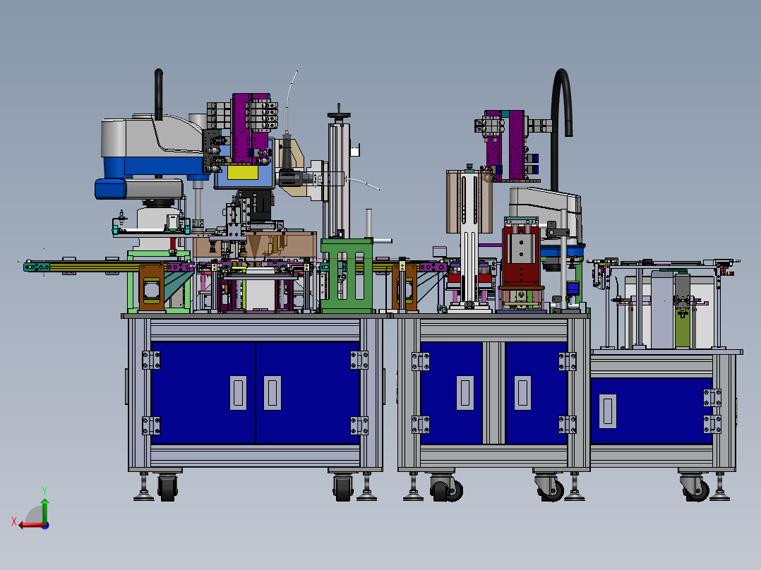 cell自动焊接线sw18可编辑后视图