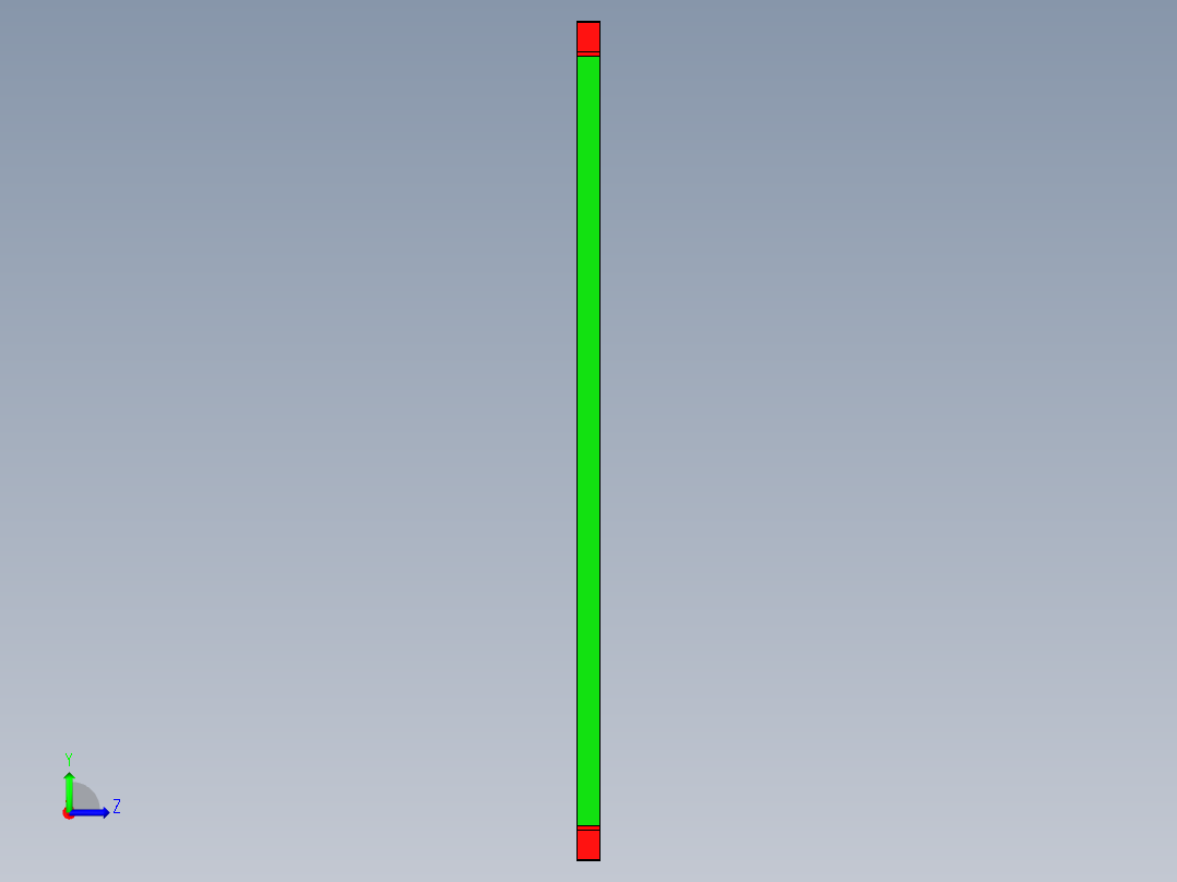 笔记本A壳铝挤料飞面程序模型左视图
