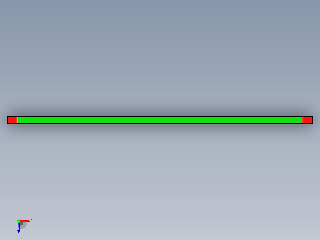 笔记本A壳铝挤料飞面程序模型俯视图