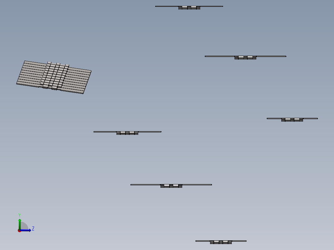 双绞直行输送链板 SS802系列左视图