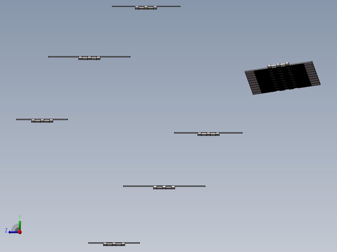 双绞直行输送链板 SS802系列右视图