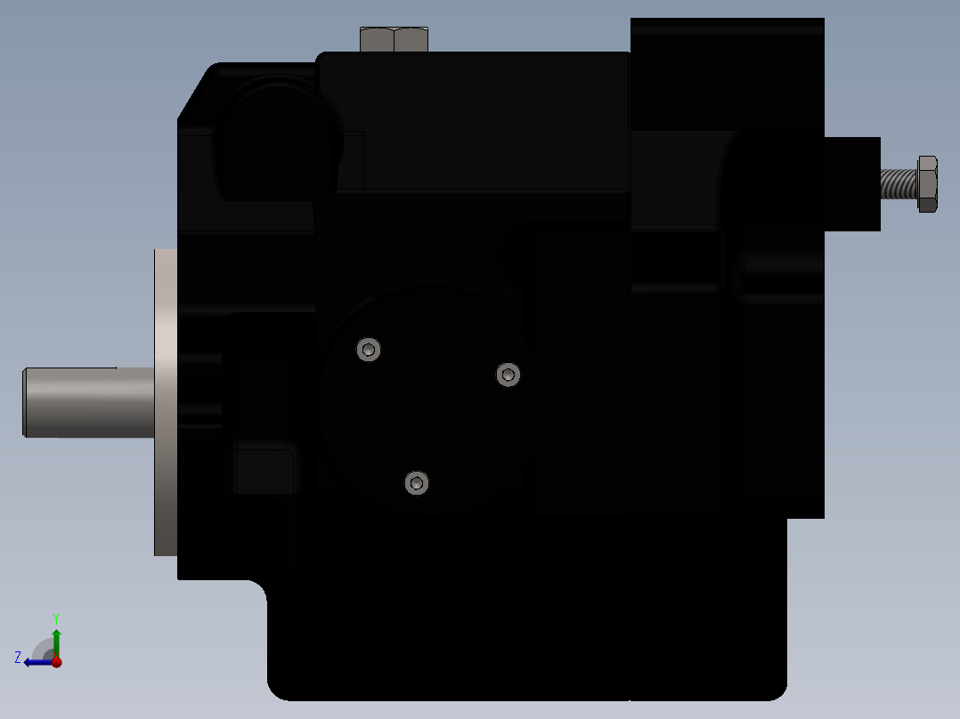 YUKEN EUROPE LTD-A16-F-R01BS-60液压元件右视图