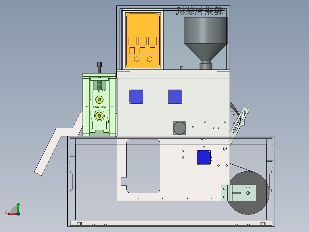 糖果包装机后视图