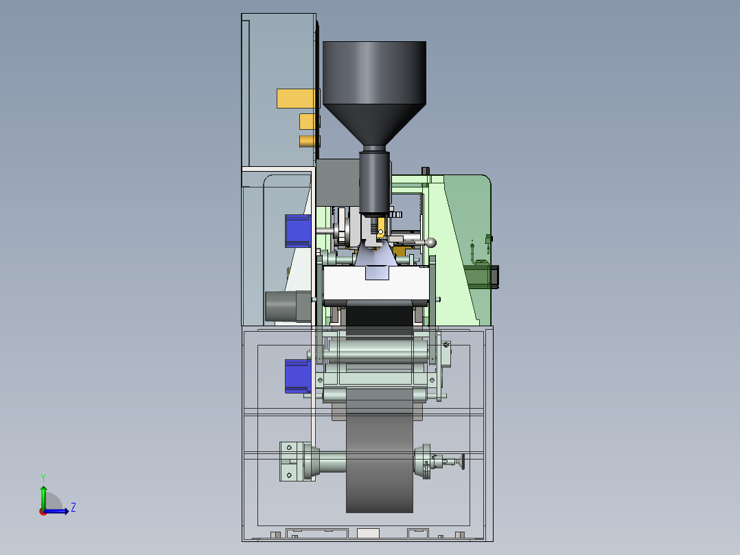 糖果包装机左视图