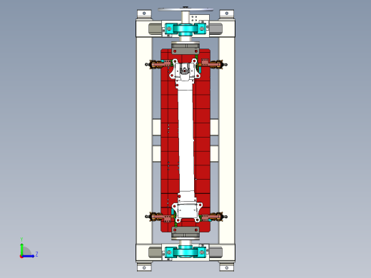 手动翻转变位机3D数模图纸 Solidworks设计左视缩略图
