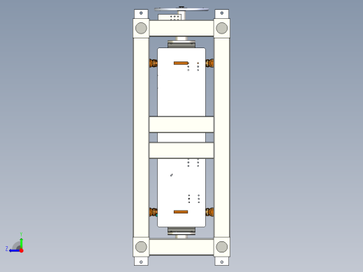 手动翻转变位机3D数模图纸 Solidworks设计右视缩略图