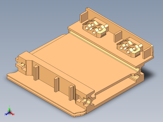 煤矿前部运输机中部溜槽3D，三维图正等轴测缩略图