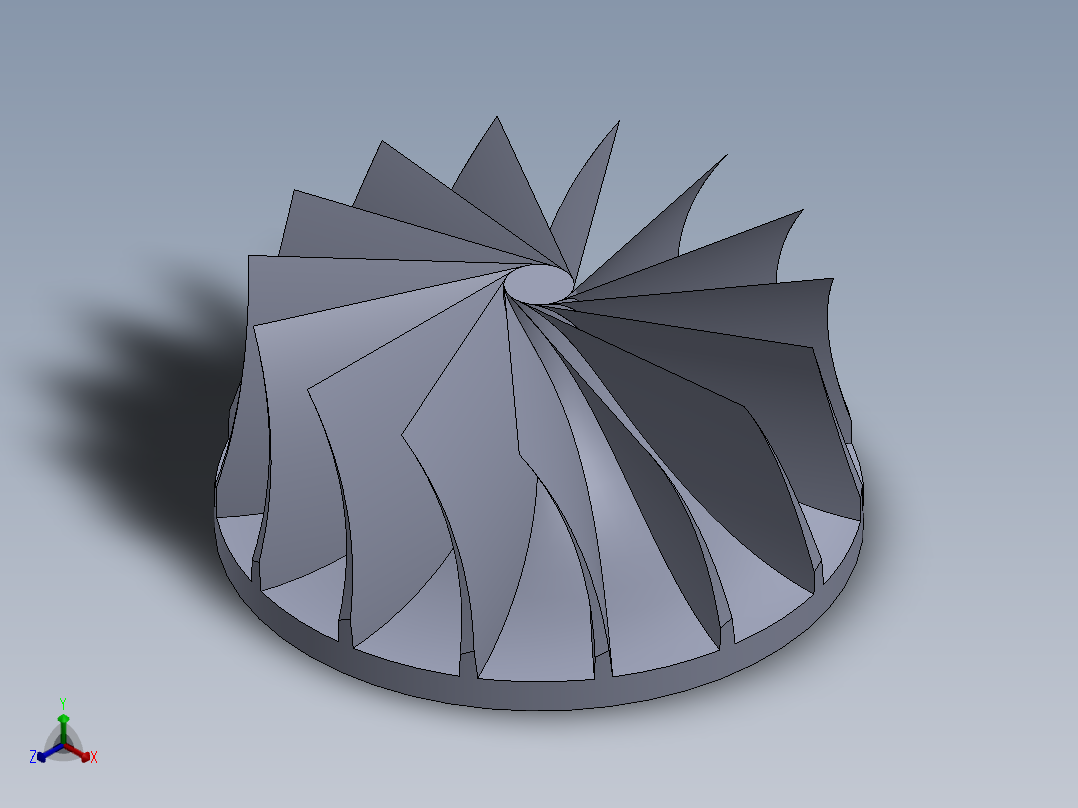 叶轮(62)正等轴测图