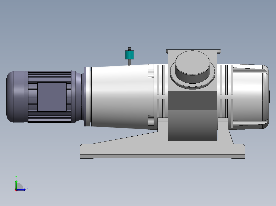 泵、水泵、WAU2001罗茨真空泵(莱宝)左视图