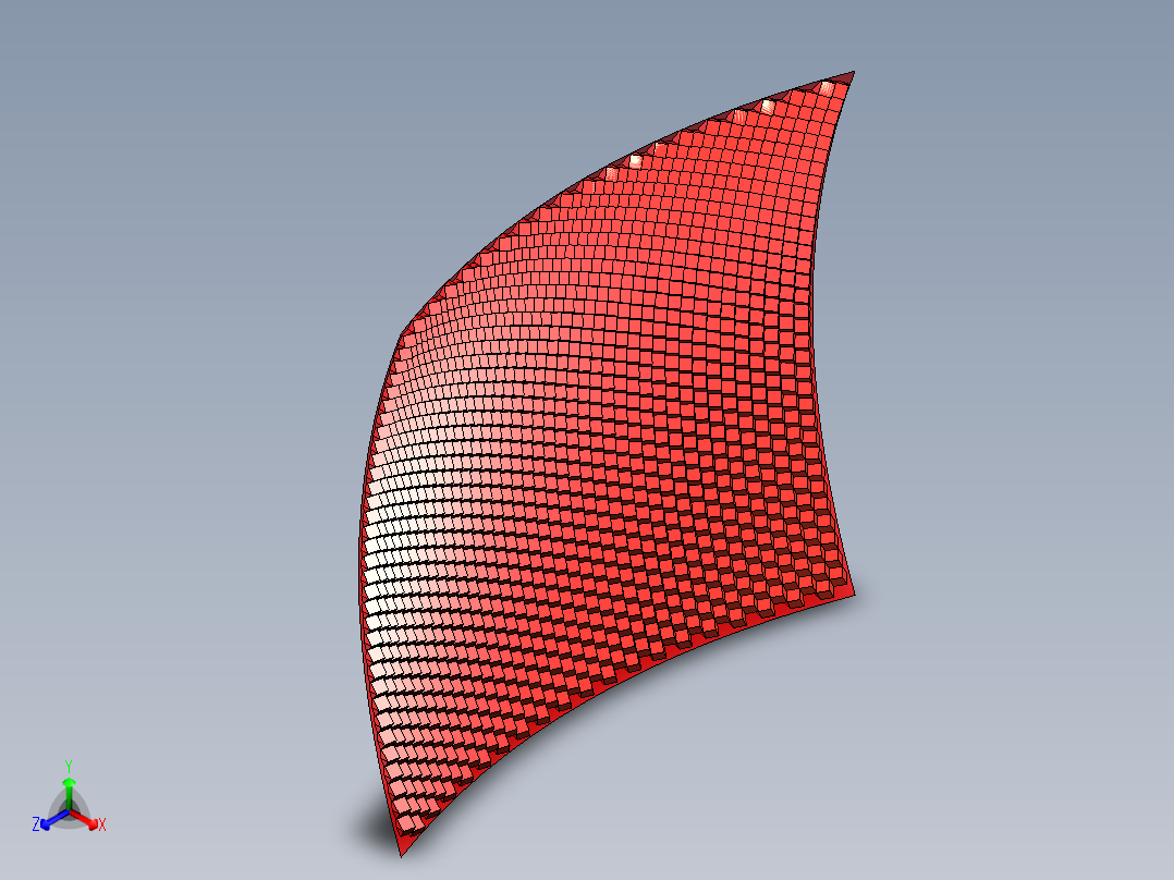 车灯常见配光花纹1正等轴测图