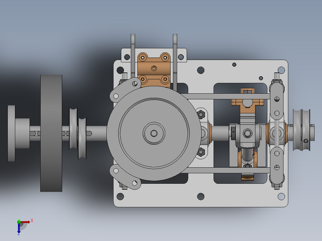A3003601-蒸汽机俯视图