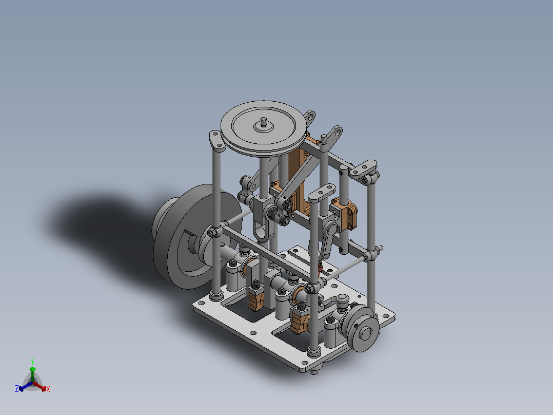 A3003601-蒸汽机正等轴测图