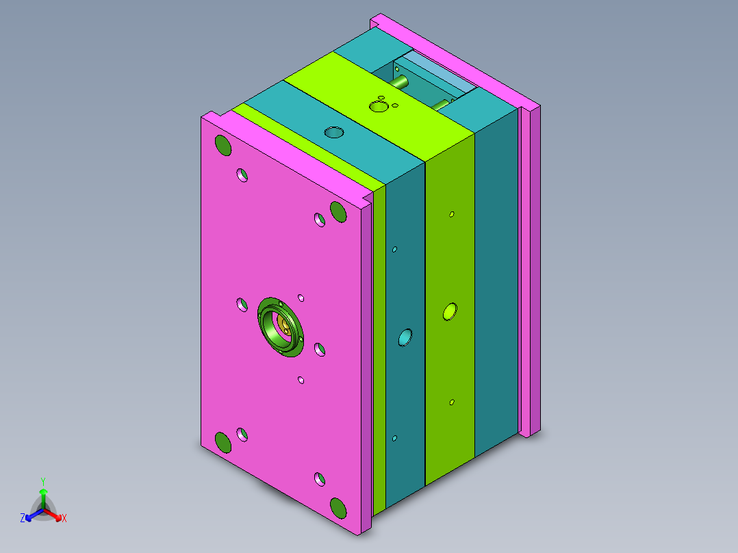 米雾键盘电池后盖注塑模具设计
