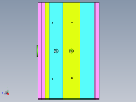 米雾键盘电池后盖注塑模具设计右视缩略图