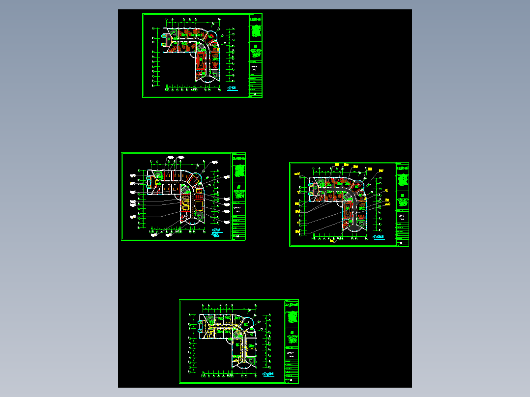 新沂七层平面、天花