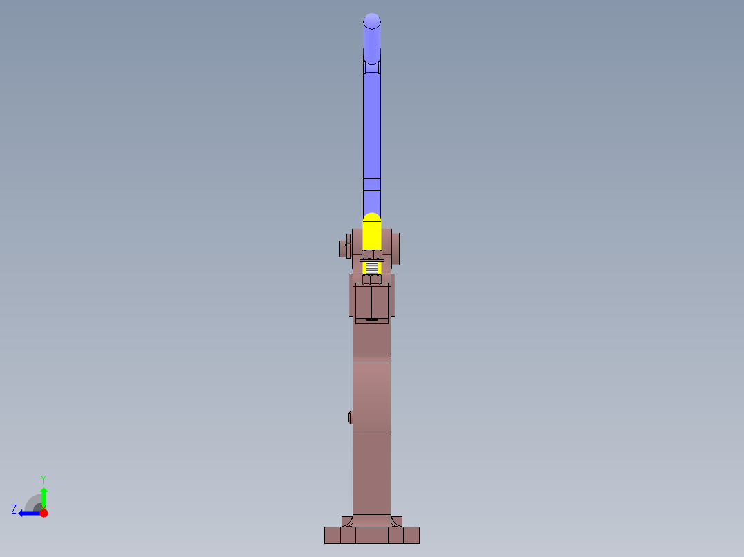 手动冲孔机构右视图