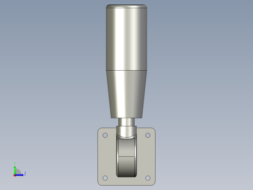 YHTZZZL-LED三色灯白色50mm杆----左视缩略图