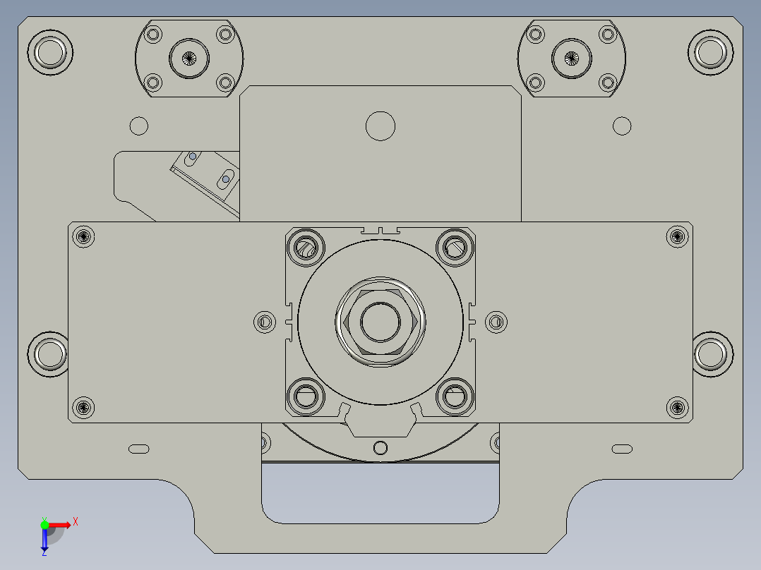129压模组装俯视图