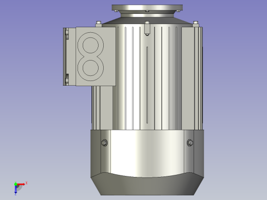 RY斜齿轮减速电机429装配图俯视缩略图