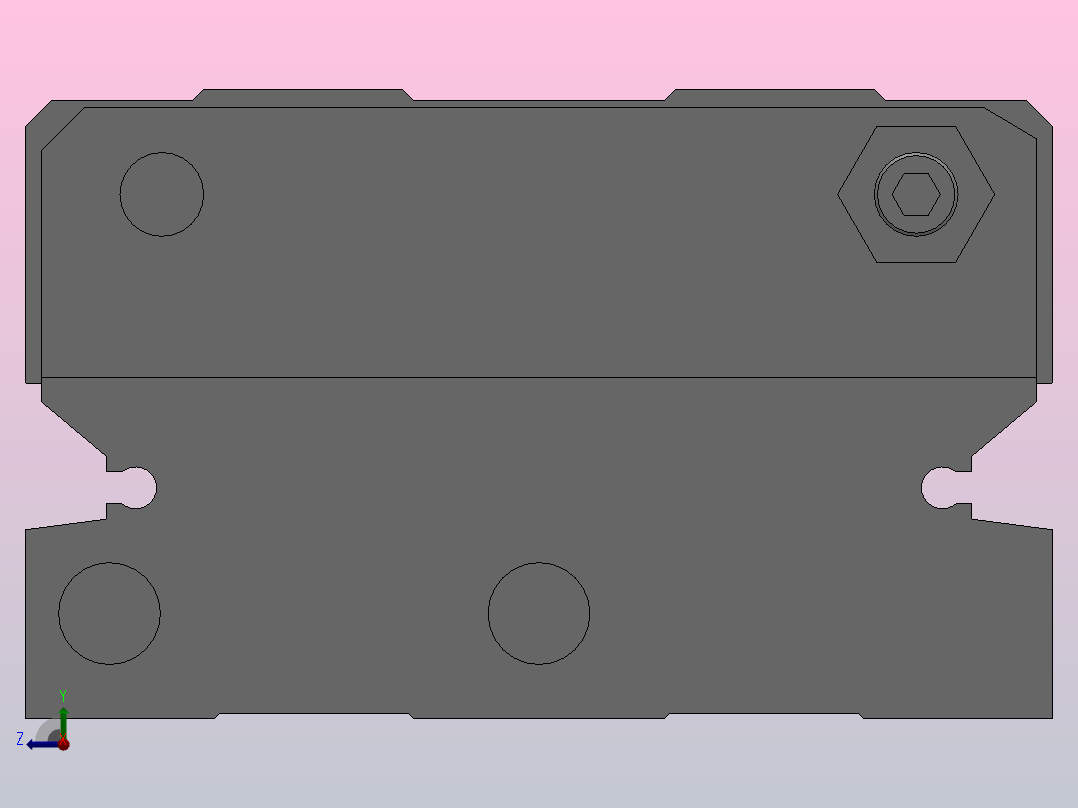 MXW20 精确气动滑台（行程：100～125）[MXW20-100]右视图