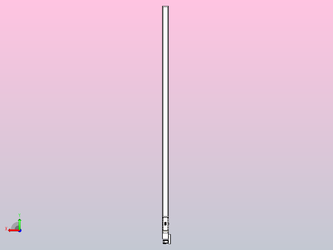 伺服电机集成皮带传动直线执行器TPA-OCB-140-256-L4750-MR-P75-N3后视图