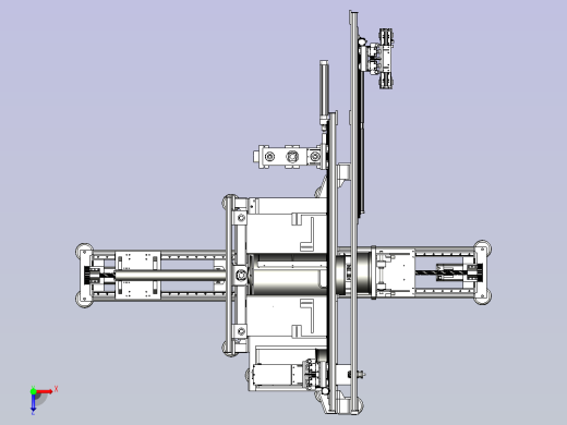 一款电机定子填充机3D模型俯视缩略图