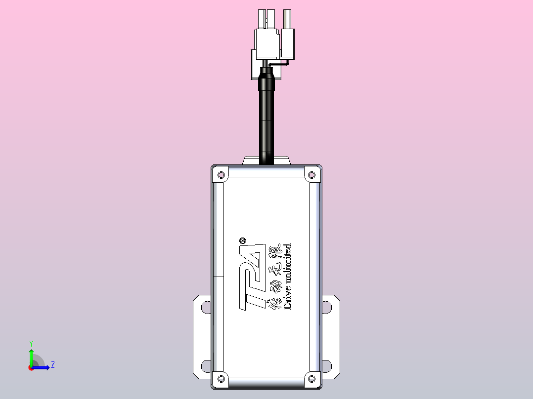 轻载电动缸TPA-ESR25-1002C-L50-MR-FA-W-P10-C3左视图