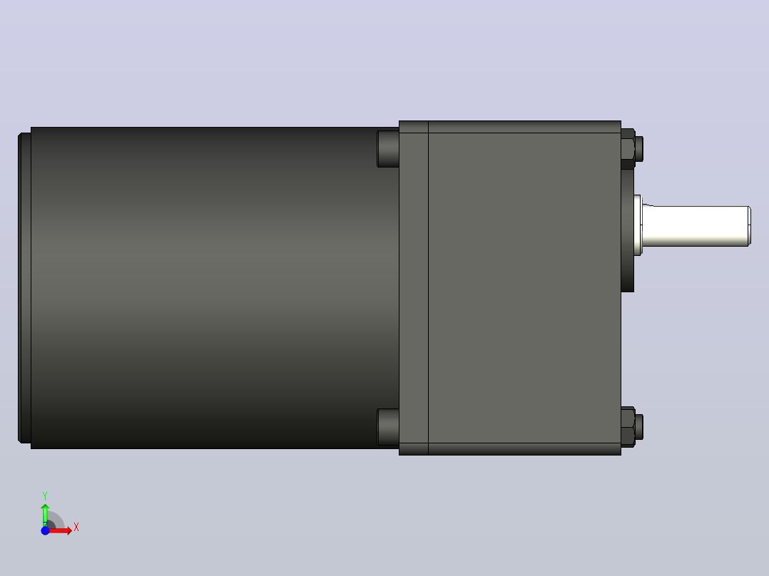 25W 微型减速电机[41K25GN-C]前视图