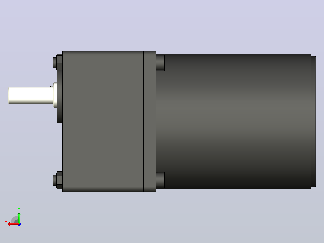 25W 微型减速电机[41K25GN-C]后视图