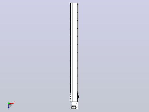 皮带直线轴半封闭可选导轨TPA-HNB-202D-140-L2150-MR-C-P75-N3俯视缩略图