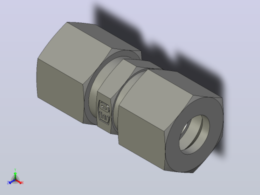 EO标准液压接头 Union G10ZLCF(1)正等轴测缩略图