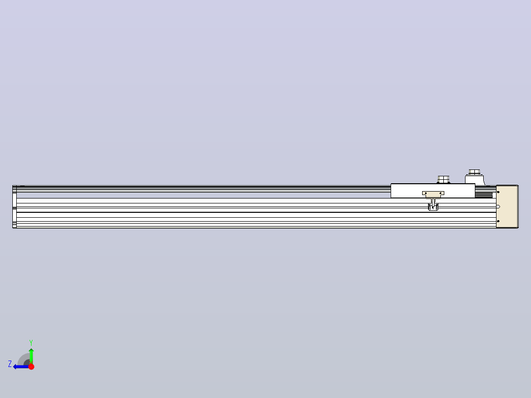 日规模组半封闭丝杆TPA-HNR-220D-3210C-L950-MR-C-P1K-N3右视图