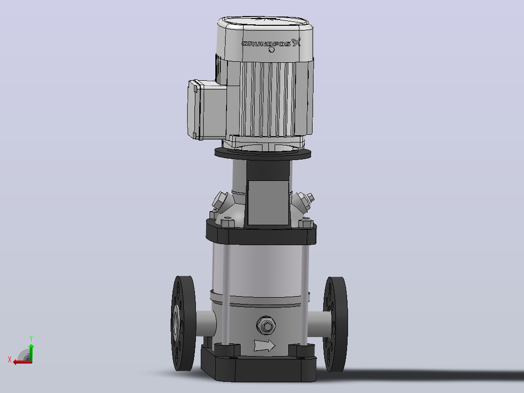 泵格兰富_ CRN-1-6-A-FGJ-G-V-HQQV _ 3ph _ 0.55 kw主视图