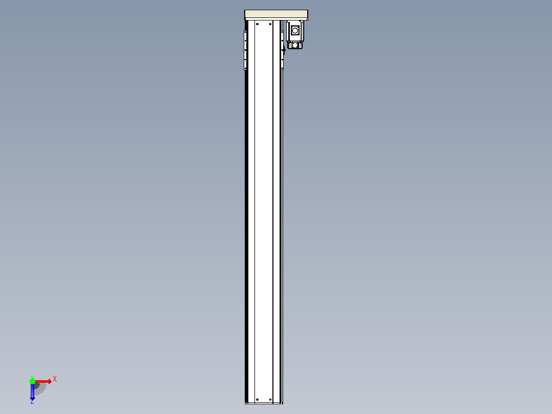 日规模组半封闭丝杆TPA-HNR-220D-3210C-L1850-ML-C-P1K-N3俯视图