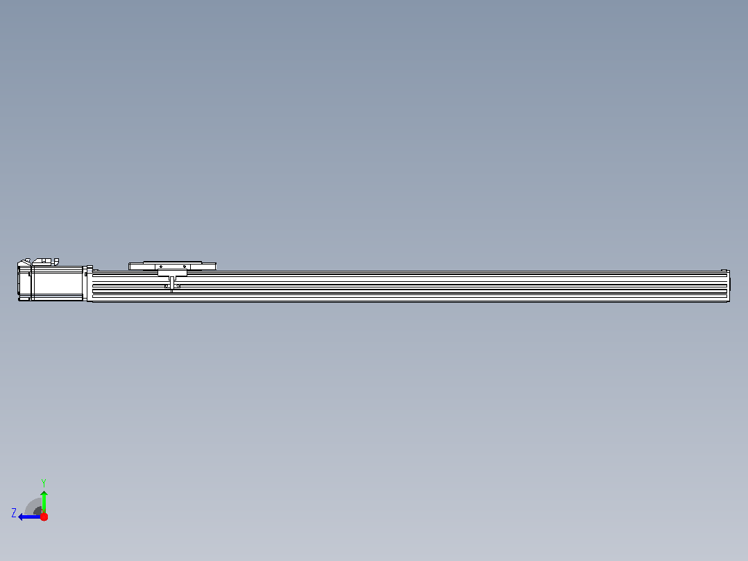 滚珠丝杠直线轴带导轨全封闭TPA-HCR-110D-1610C-L850-M-C-P40-N3右视图