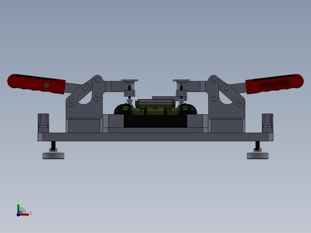 小夹手治具前视图
