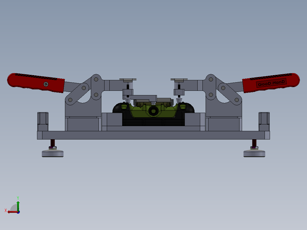 小夹手治具后视图