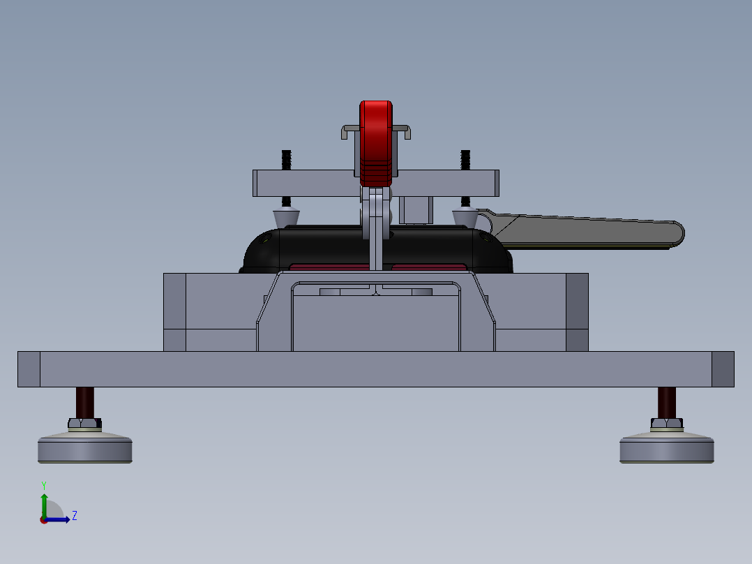 小夹手治具左视图