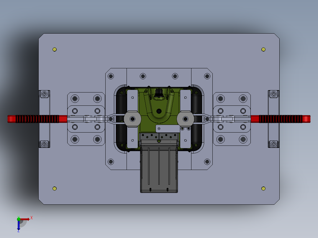 小夹手治具俯视图