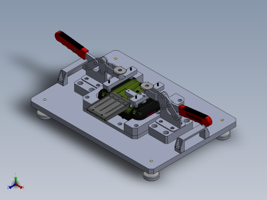 小夹手治具正等轴测缩略图