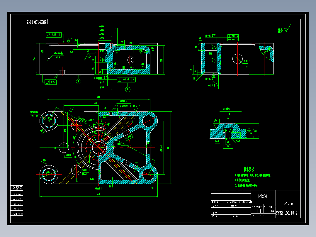 【专职网www.zhuanzhi.net】YN32-100A四柱式油压机（缺总装图）