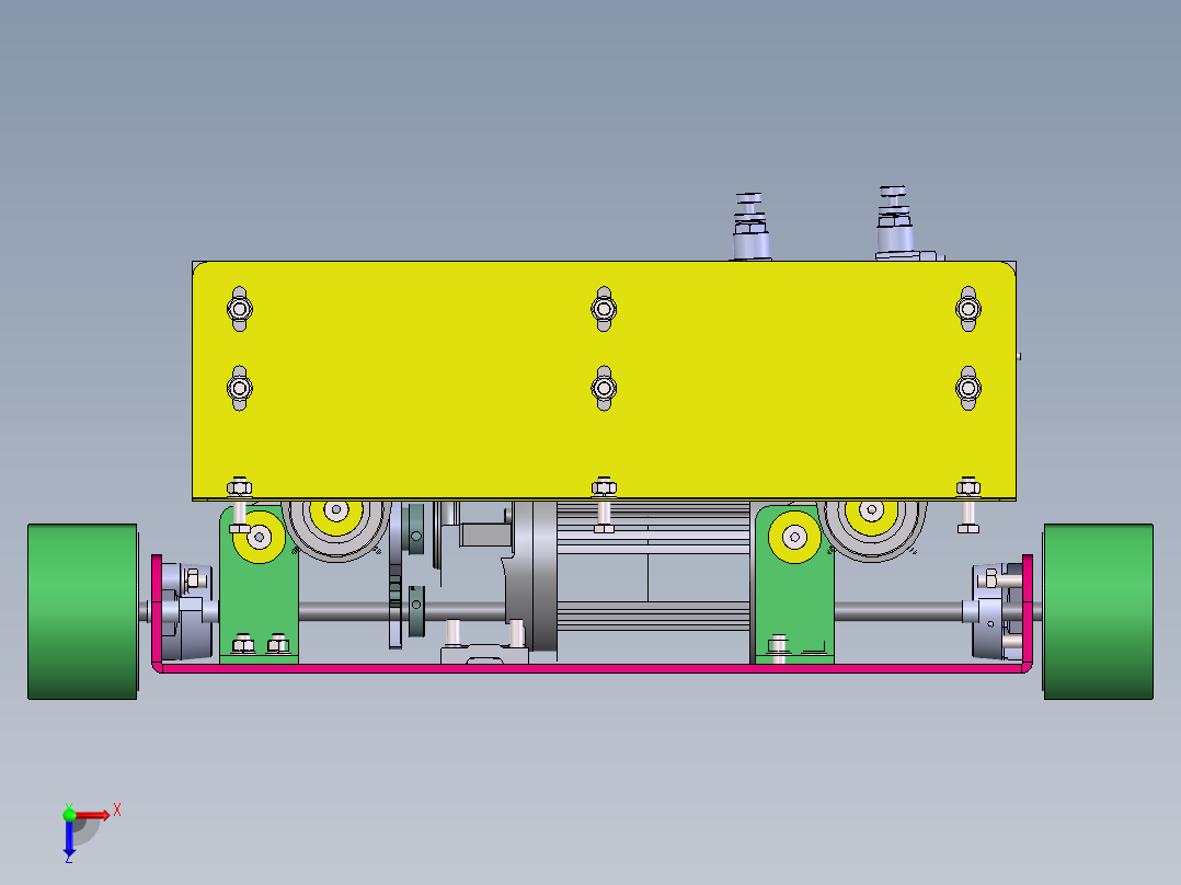 顶升转轴-00顶升台俯视图