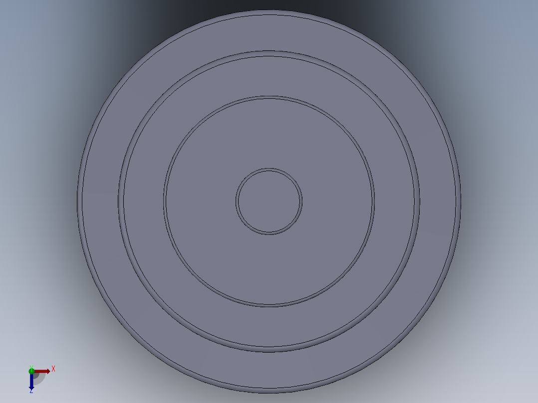 三色塔灯俯视图