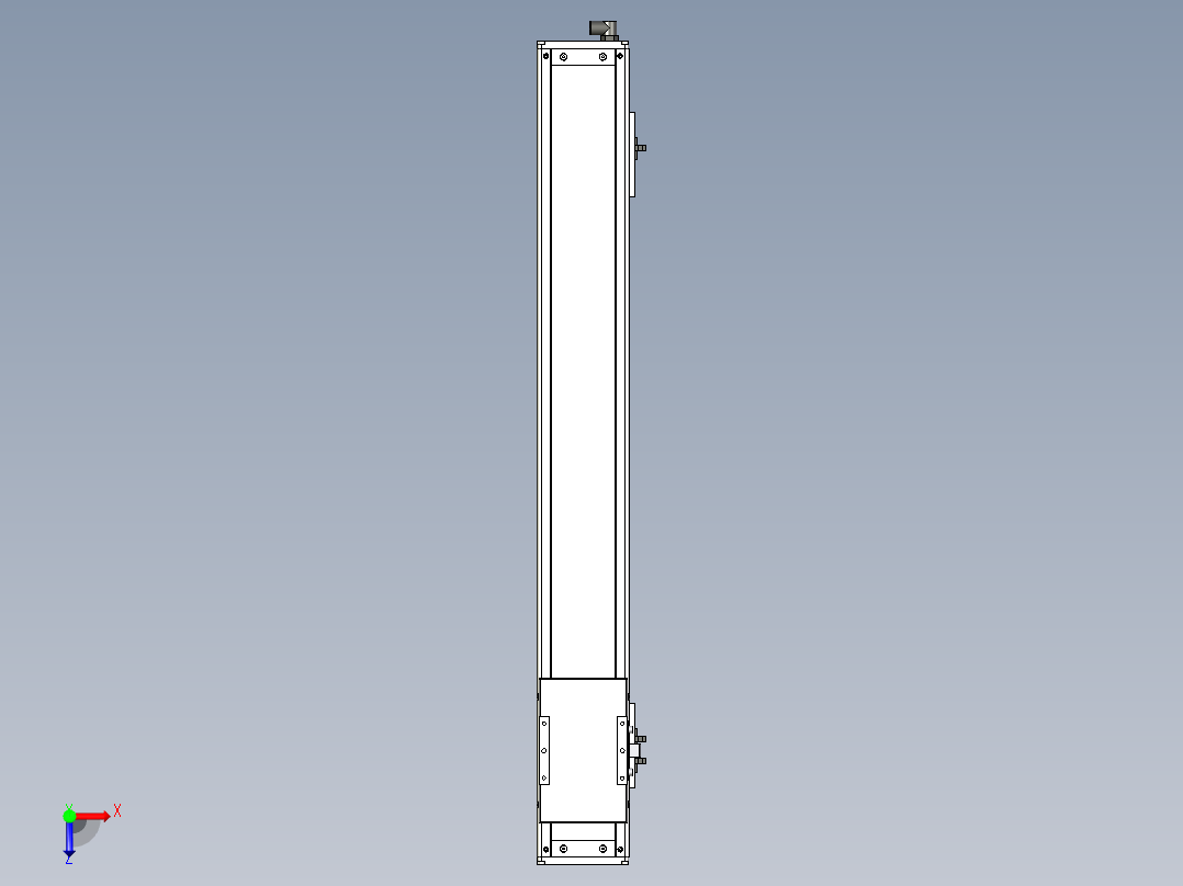 Toyo东佑达直线模组-ECH10-700-BM-100W+煞車俯视图