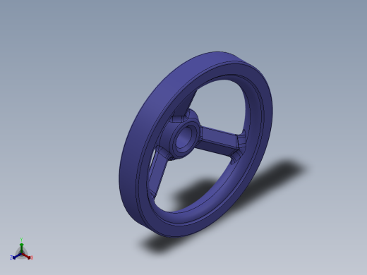 JB手轮A型619925正等轴测缩略图