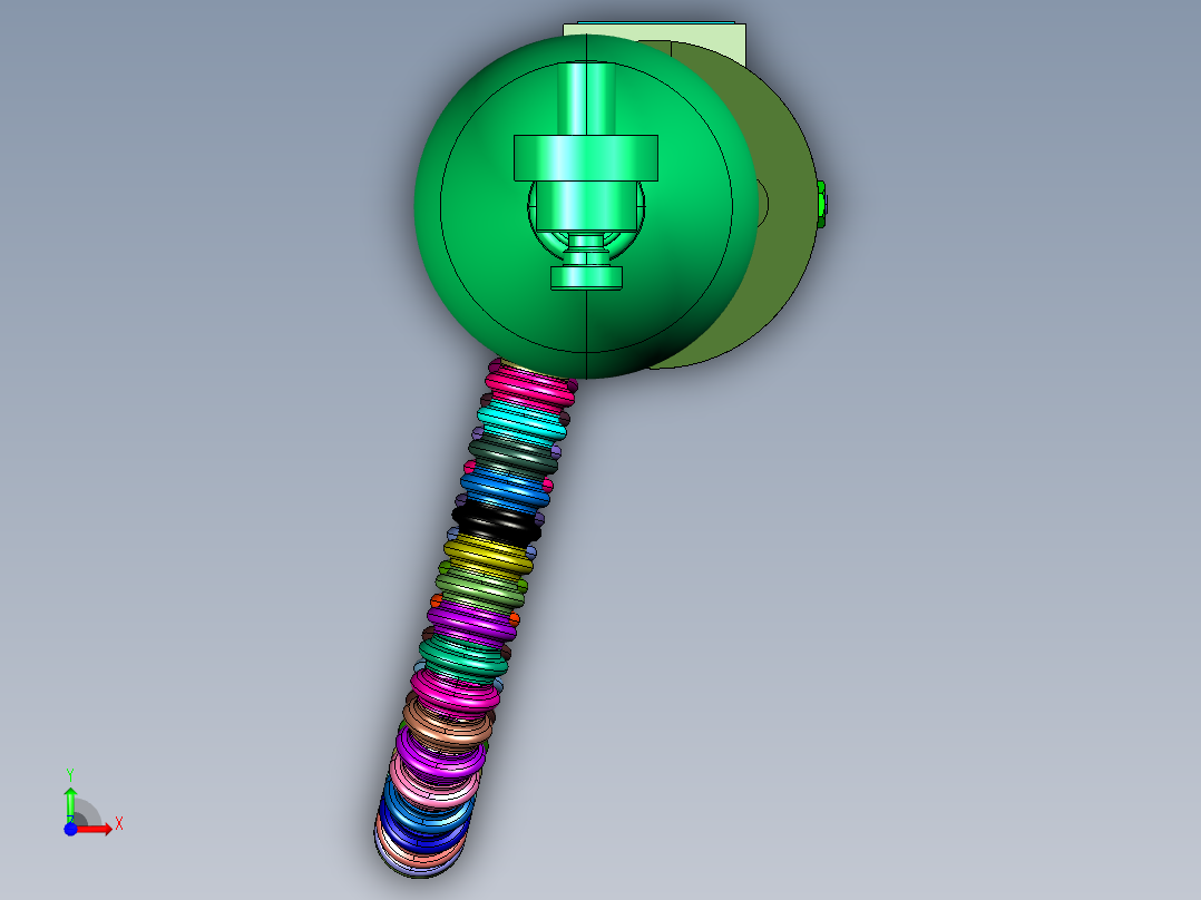 筒式正压呼吸器前视图